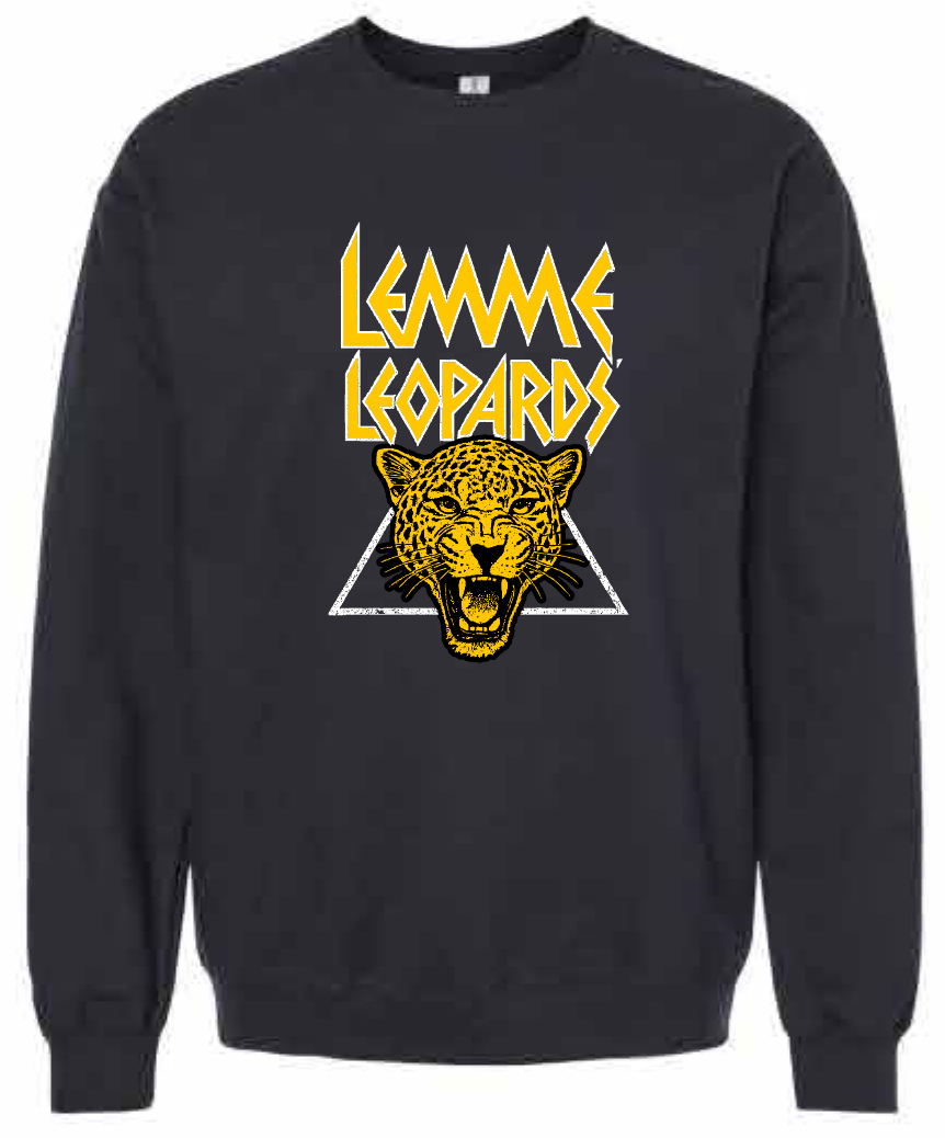 2026 Lemme Leopards Gildan - Unisex Softstyle® Midweight Crewneck Sweatshirt (Leopards Design)