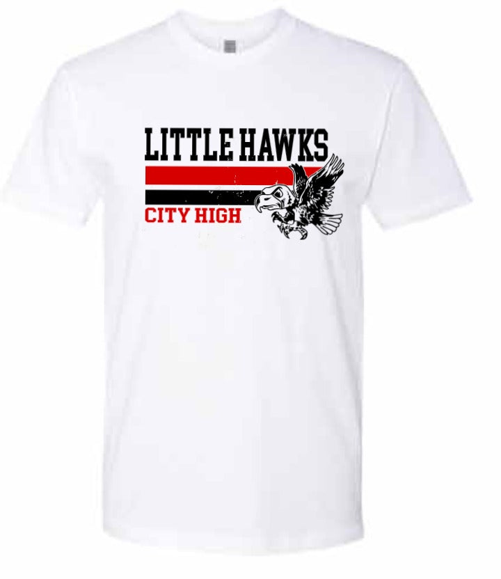 2026 City High Fall Spirit Store Next Level - Unisex Cotton T-Shirt (Little Hawk Design)
