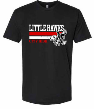 2026 City High Fall Spirit Store Next Level - Unisex Cotton T-Shirt (Little Hawk Design)