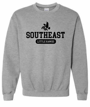 2026 Southeast Middle School Gildan - Heavy Blend™ Crewneck Sweatshirt (Little Hawks)