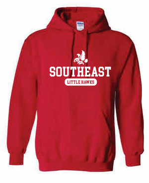 2026 Southeast Middle School Gildan - Heavy Blend™ Hooded Sweatshirt (Little Hawks)