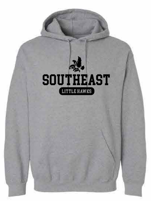 2026 Southeast Middle School Gildan - Heavy Blend™ Hooded Sweatshirt (Little Hawks)