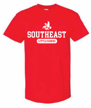 2026 Southeast Middle School Gildan - Heavy Cotton™ T-Shirt (Little Hawks)