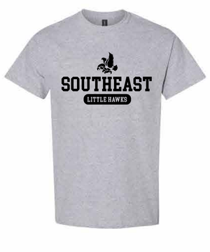 2026 Southeast Middle School Gildan - Heavy Cotton™ T-Shirt (Little Hawks)