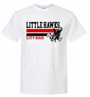 2026 City High Fall Spirit Store Comfort Colors - Garment-Dyed Heavyweight T-Shirt (Little Hawks Design)