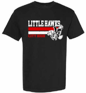 2026 City High Fall Spirit Store Comfort Colors - Garment-Dyed Heavyweight T-Shirt (Little Hawks Design)