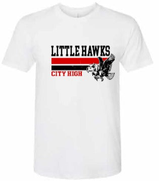 2026 City High Fall Spirit Store Next Level - Unisex Triblend T-Shirt (Little Hawks Design)