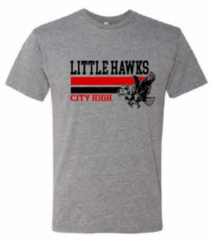 2026 City High Fall Spirit Store Next Level - Unisex Triblend T-Shirt (Little Hawks Design)