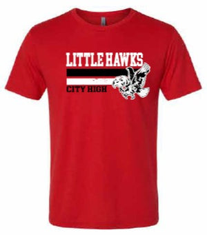 2026 City High Fall Spirit Store Next Level - Unisex Triblend T-Shirt (Little Hawks Design)