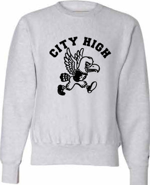 2026 City High Fall Spirit Store Champion - Reverse Weave® Crewneck Sweatshirt (Louie Design)