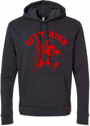 2026 City High Fall Spirit Store Next Level - Unisex Malibu Hooded Sweatshirt (Louie Design)