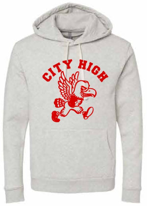 2026 City High Fall Spirit Store Next Level - Unisex Malibu Hooded Sweatshirt (Louie Design)