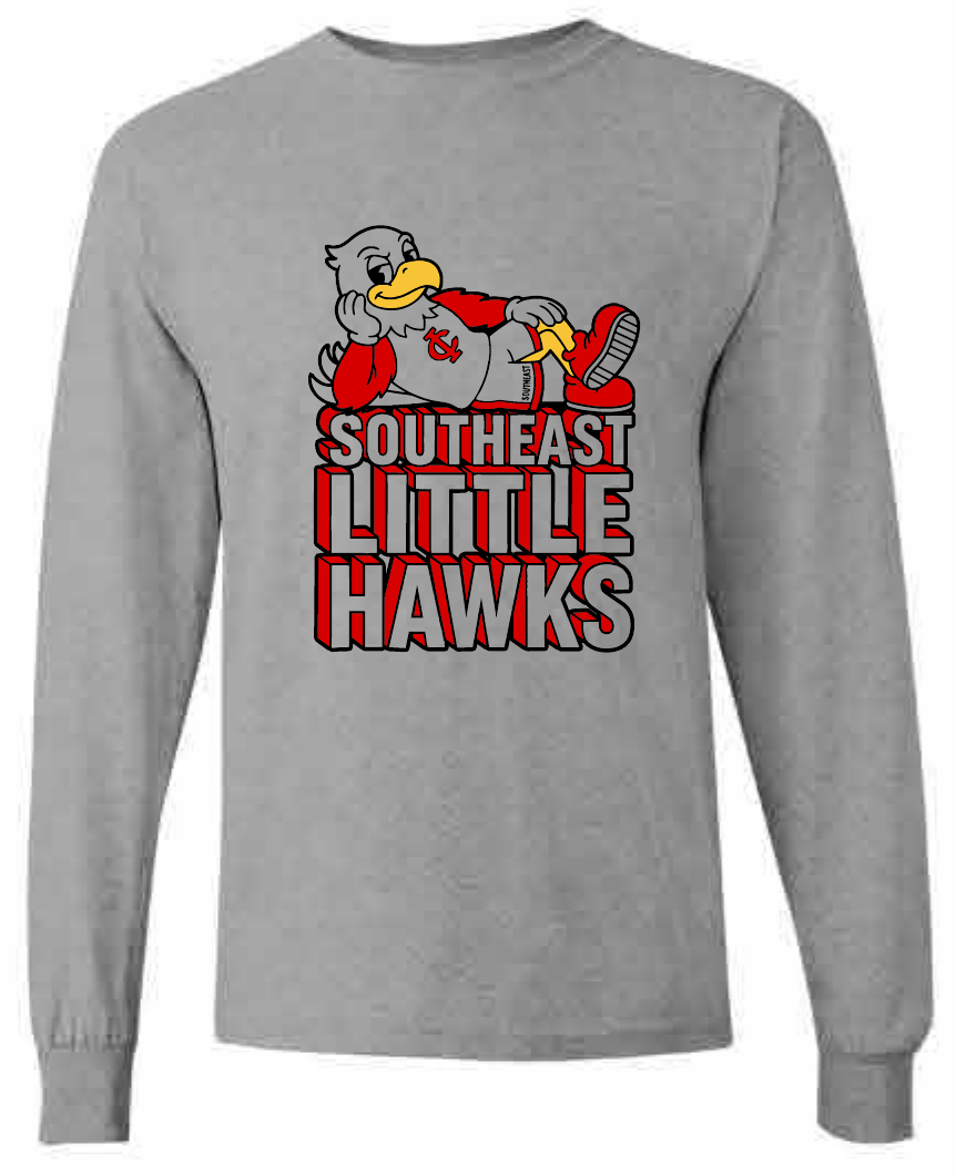 2026 Southeast Middle School Gildan - Heavy Cotton™ Long Sleeve T-Shirt (Louie)
