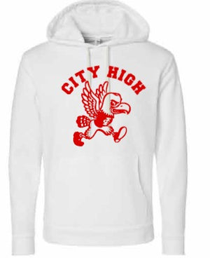 2026 City High Fall Spirit Store Next Level - Unisex Santa Barbara Hoodie Sweatshirt (Louie Design)