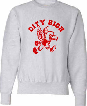 2026 City High Fall Spirit Store Champion - Reverse Weave® Crewneck Sweatshirt (Louie Design)
