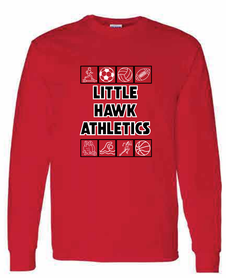 2026 Southeast Middle School Gildan - Heavy Cotton™ Long Sleeve T-Shirt (Athletics)