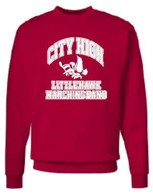2023 City High Band Hanes - Ecosmart® Crewneck Sweatshirt (Marching Band Design)