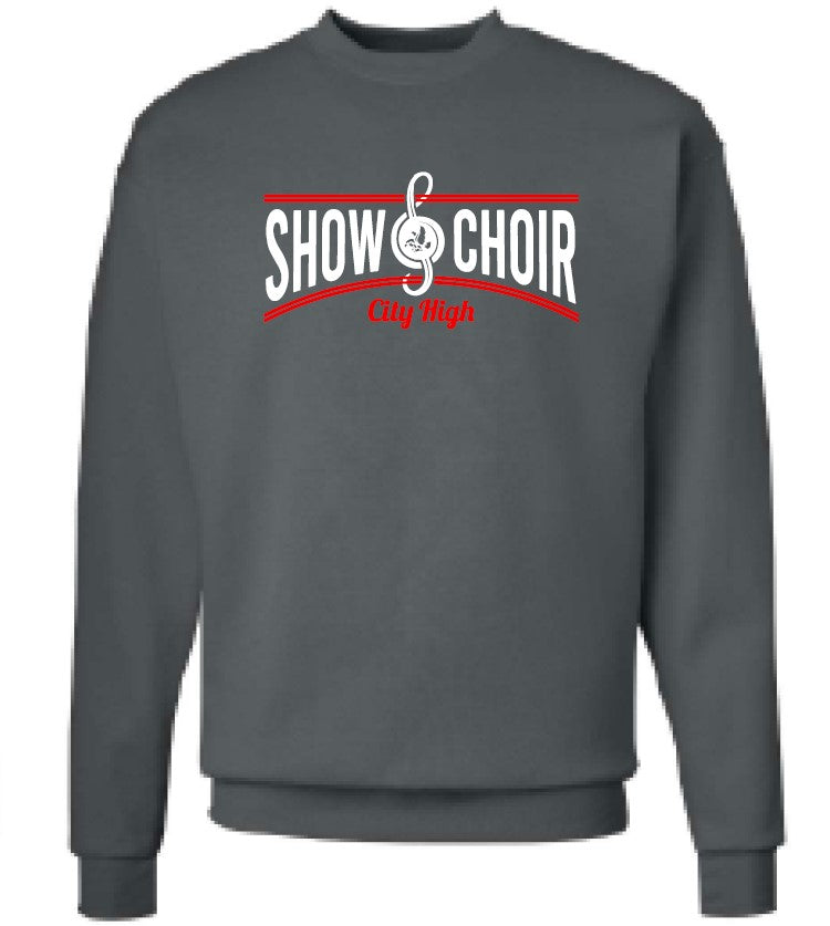 2023 City High Show Choir Hanes - Ecosmart® Crewneck Sweatshirt (with personalization option)