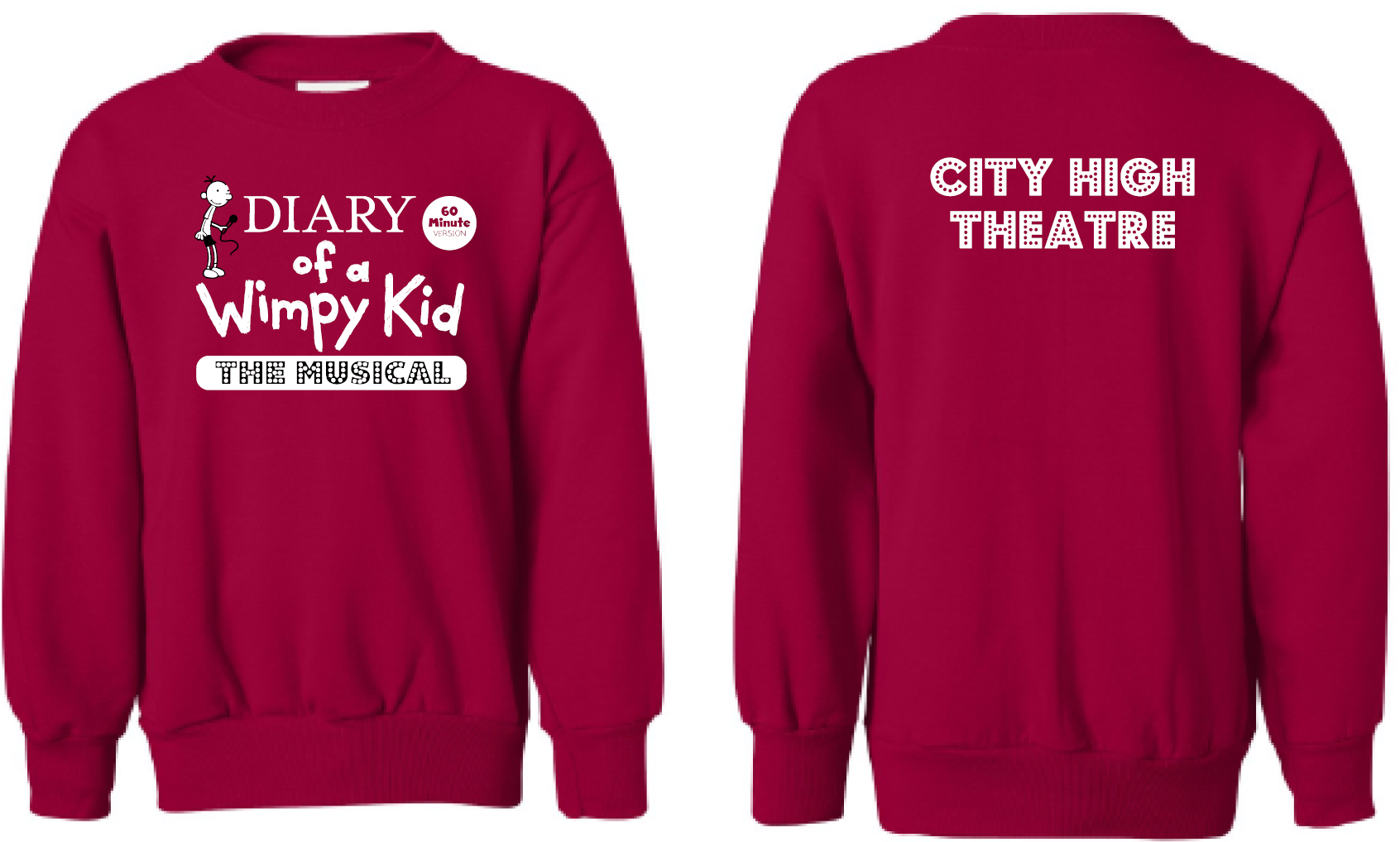 2024 Diary of a Wimpy Kid Hanes - Ecosmart® <b>Youth</b> Crewneck Sweatshirt