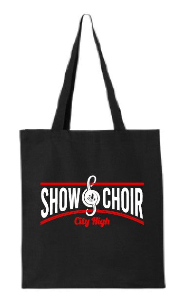 2024 City High Vocal Music and Show Choir Q-Tees - 14L Shopping Bag (Show Choir Design)