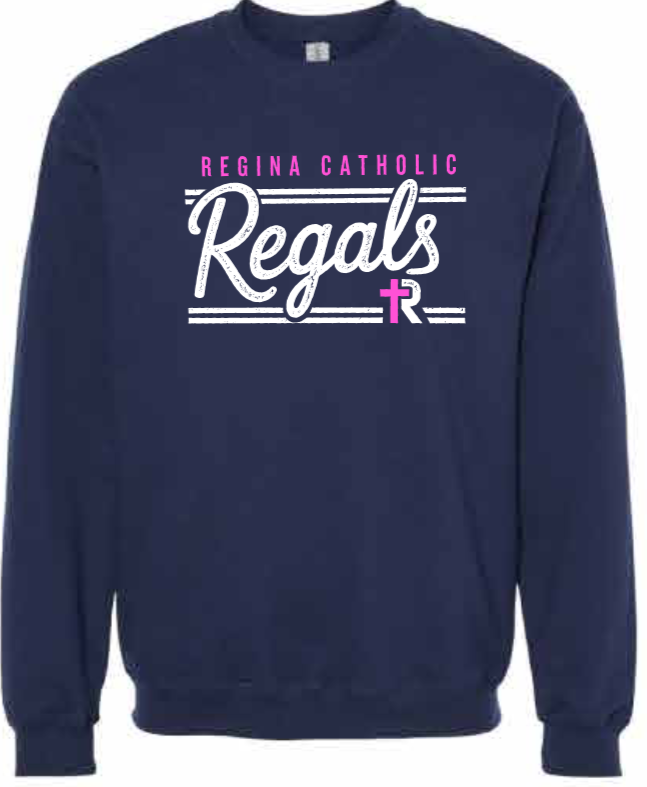 2026 Regina Pink Gildan - Unisex Softstyle® Midweight Crewneck Sweatshirt