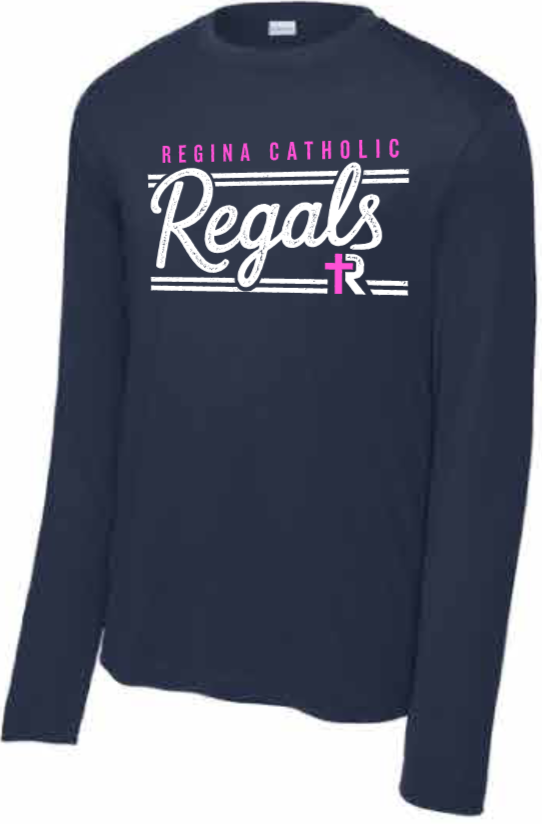 2026 Regina Pink Team 365 - Men's Zone Performance Long Sleeve T-Shirt