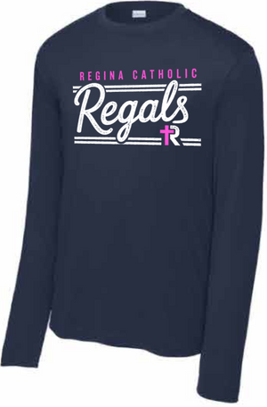 2026 Regina Pink Team 365 - Men's Zone Performance Long Sleeve T-Shirt