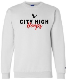 2024 City High Girls Basketball Champion - Double Dry Eco® Crewneck Sweatshirt (Hoops Design)