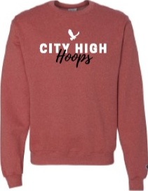 2024 City High Girls Basketball Champion - Double Dry Eco® Crewneck Sweatshirt (Hoops Design)