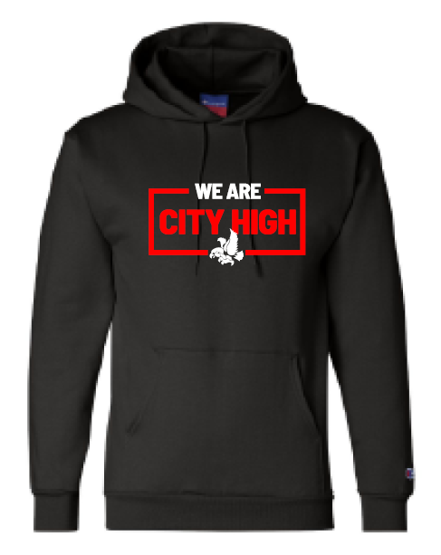 2025 City High Fall Spirit Champion Powerblend® Hooded Sweatshirt (We Are Design)