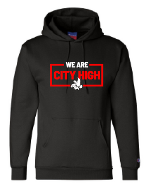 2025 City High Fall Spirit Champion Powerblend® Hooded Sweatshirt (We Are Design)