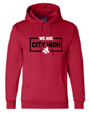 2025 City High Fall Spirit Champion Powerblend® Hooded Sweatshirt (We Are Design)