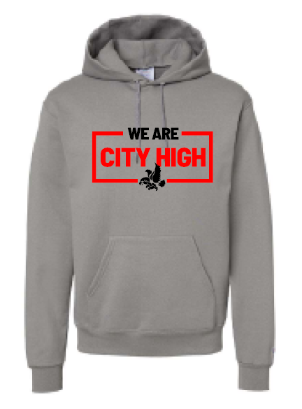 2025 City High Fall Spirit Champion Powerblend® Hooded Sweatshirt (We Are Design)