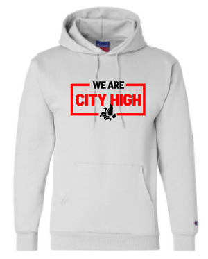 2025 City High Fall Spirit Champion Powerblend® Hooded Sweatshirt (We Are Design)
