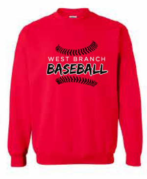 2026 West Branch Baseball Gildan - Softstyle® Midweight Crewneck Sweatshirt (Threads)