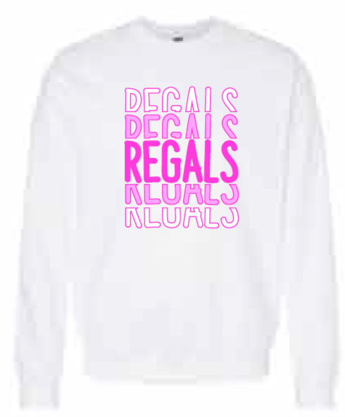 2025 Regina Pink Gildan - Softstyle® Midweight Crewneck Sweatshirt (Regals Design)