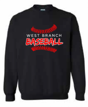 2026 West Branch Baseball Gildan - Softstyle® Midweight Crewneck Sweatshirt (Threads)