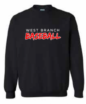 2026 West Branch Baseball Gildan - Softstyle® Midweight Crewneck Sweatshirt (Baseball)