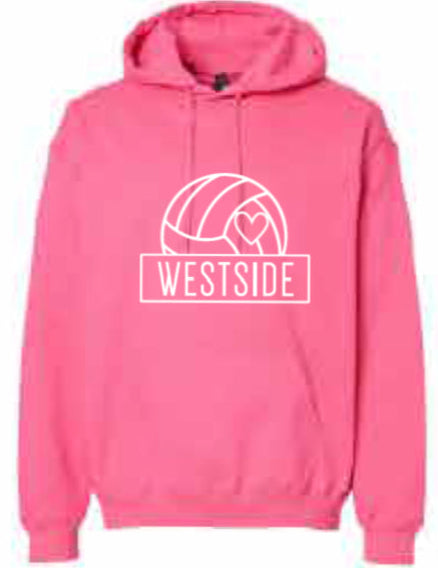 2025 Westside Volleyball (with Personalization Options) Gildan - Softstyle® Midweight Hooded Sweatshirt (Volleyball Design)
