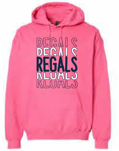 2025 Regina Pink - Softstyle® Midweight Hooded Sweatshirt (Regals Design)