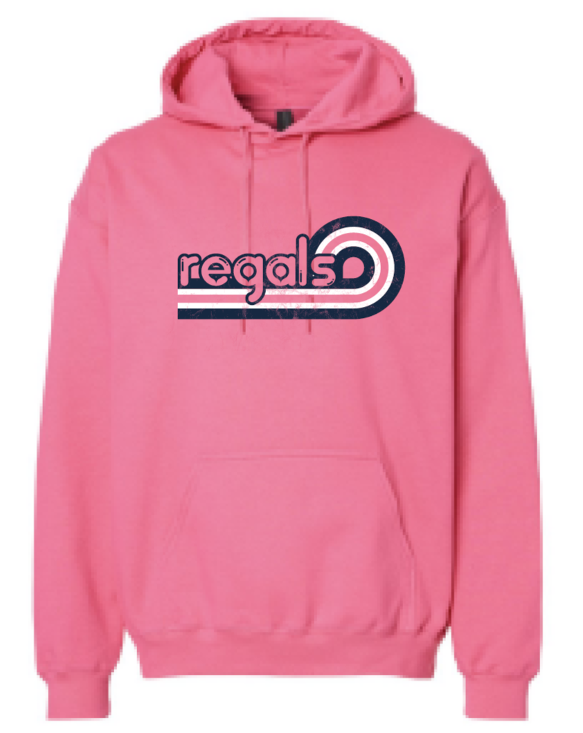 2025 Regina Pink - Softstyle® Midweight Hooded Sweatshirt (Wave Design)