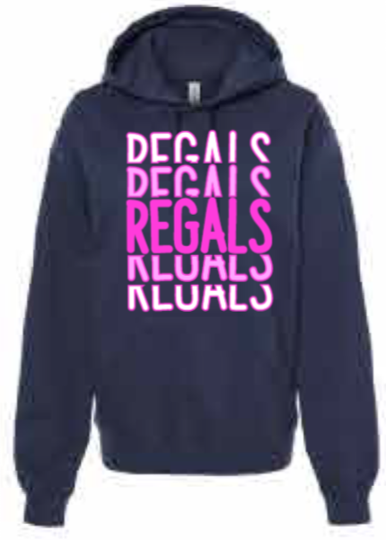 2025 Regina Pink - Softstyle® Midweight Hooded Sweatshirt (Regals Design)