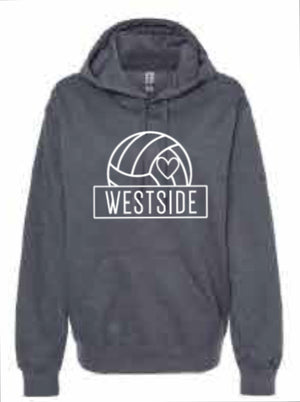 2025 Westside Volleyball (with Personalization Options) Gildan - Softstyle® Midweight Hooded Sweatshirt (Volleyball Design)
