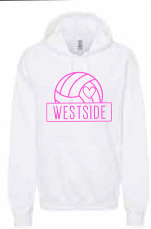 2025 Westside Volleyball (with Personalization Options) Gildan - Softstyle® Midweight Hooded Sweatshirt (Volleyball Design)