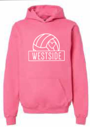 2025 Westside Volleyball (with Personalization Options) <b>Youth</b> Gildan - Softstyle® Midweight Hooded Sweatshirt (Volleyball Design)