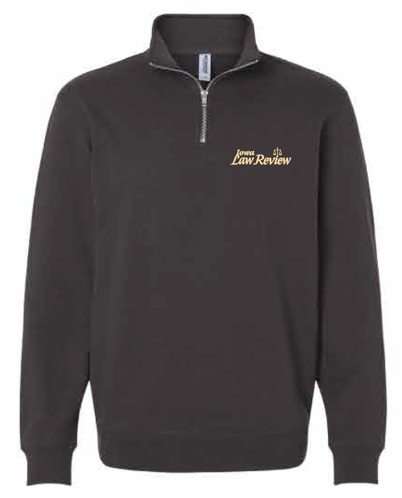 2026 Iowa Law Review Independent Trading Co. - Unisex Midweight Quarter-Zip Pullover
