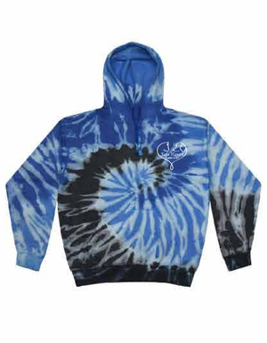 2026 Fall Safe Haven Colortone - Unisex Tie-Dyed Cloud Inside-Out Fleece Hooded Sweatshirt