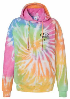 2026 Fall Safe Haven Colortone - Unisex Tie-Dyed Cloud Inside-Out Fleece Hooded Sweatshirt