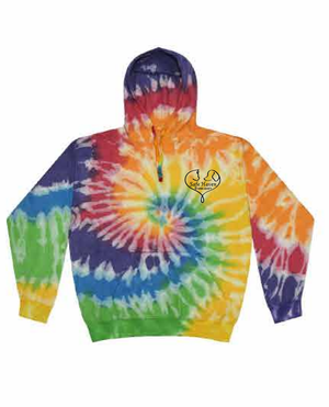 2026 Fall Safe Haven Colortone - Unisex Tie-Dyed Cloud Inside-Out Fleece Hooded Sweatshirt