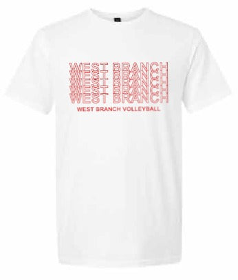 2026 West Branch Volleyball Gildan - Softstyle® T-Shirt (Letter Design)